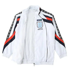 Load image into Gallery viewer, England 1998 Retro Windbreaker Jacket – White
