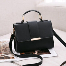 Load image into Gallery viewer, Women Fashion PU Leather Shoulder Small Flap Crossbody Handbags Top Handle Tote  Messenger Bags
