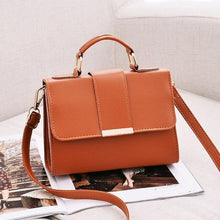 Load image into Gallery viewer, Women Fashion PU Leather Shoulder Small Flap Crossbody Handbags Top Handle Tote  Messenger Bags
